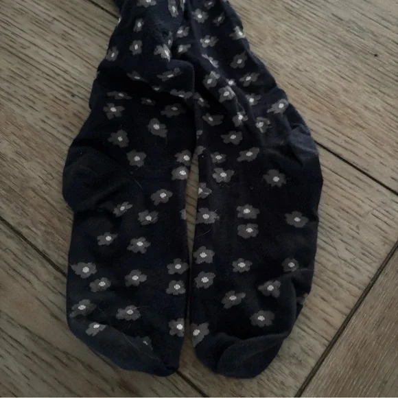 Hunter Black Floral Knee-High Socks M/l - Picture 9 of 9